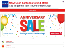 Tablet Screenshot of mobile.tomthumb.com